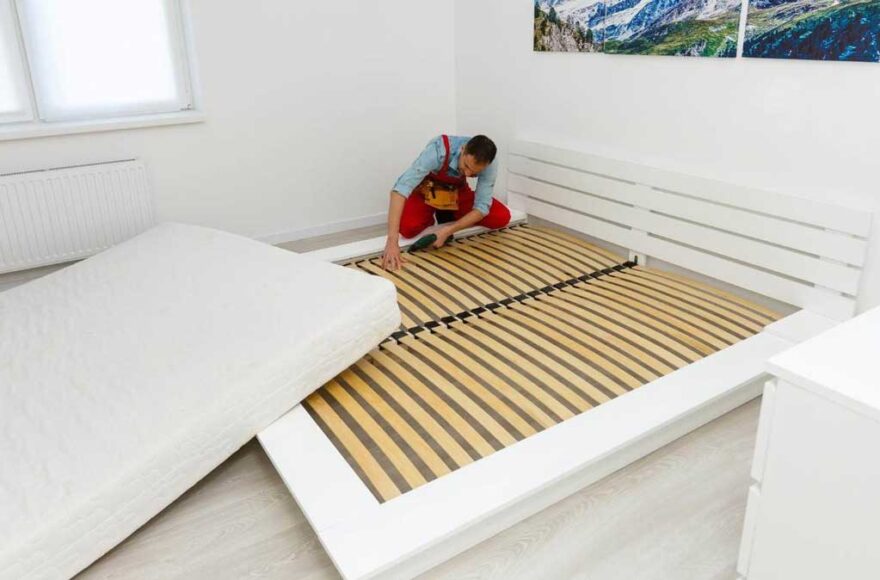 Beds that cannot be taken apart for moving