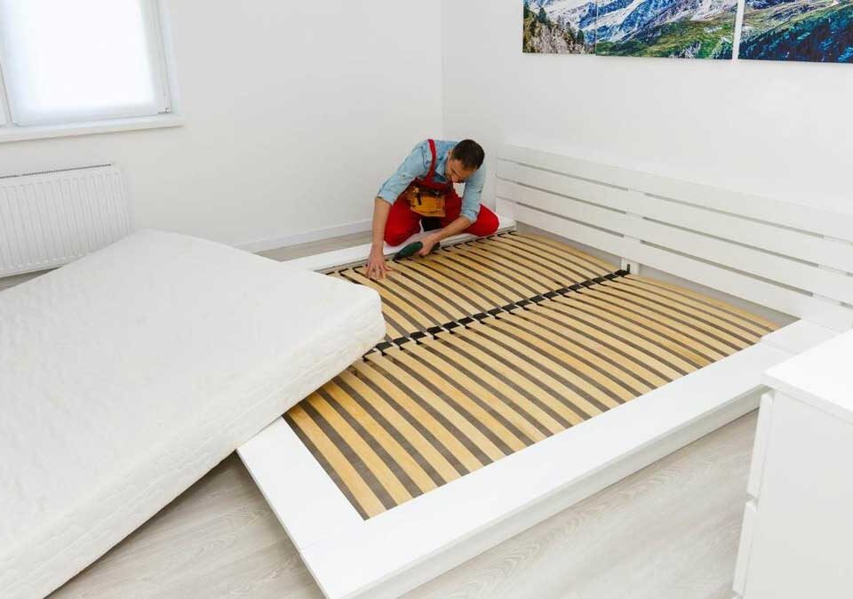 Beds that cannot be taken apart for moving